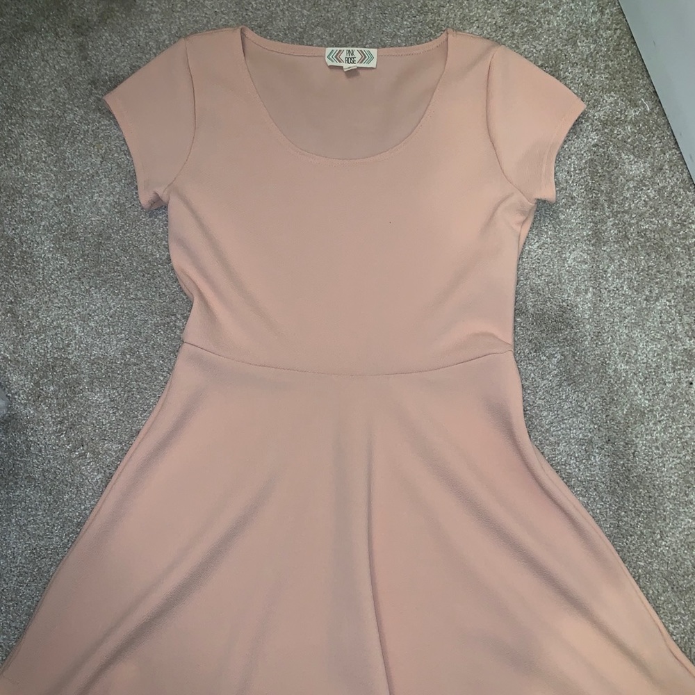 blush pink dress